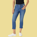 Mila – Schmale 7/8-Jeans in Blau