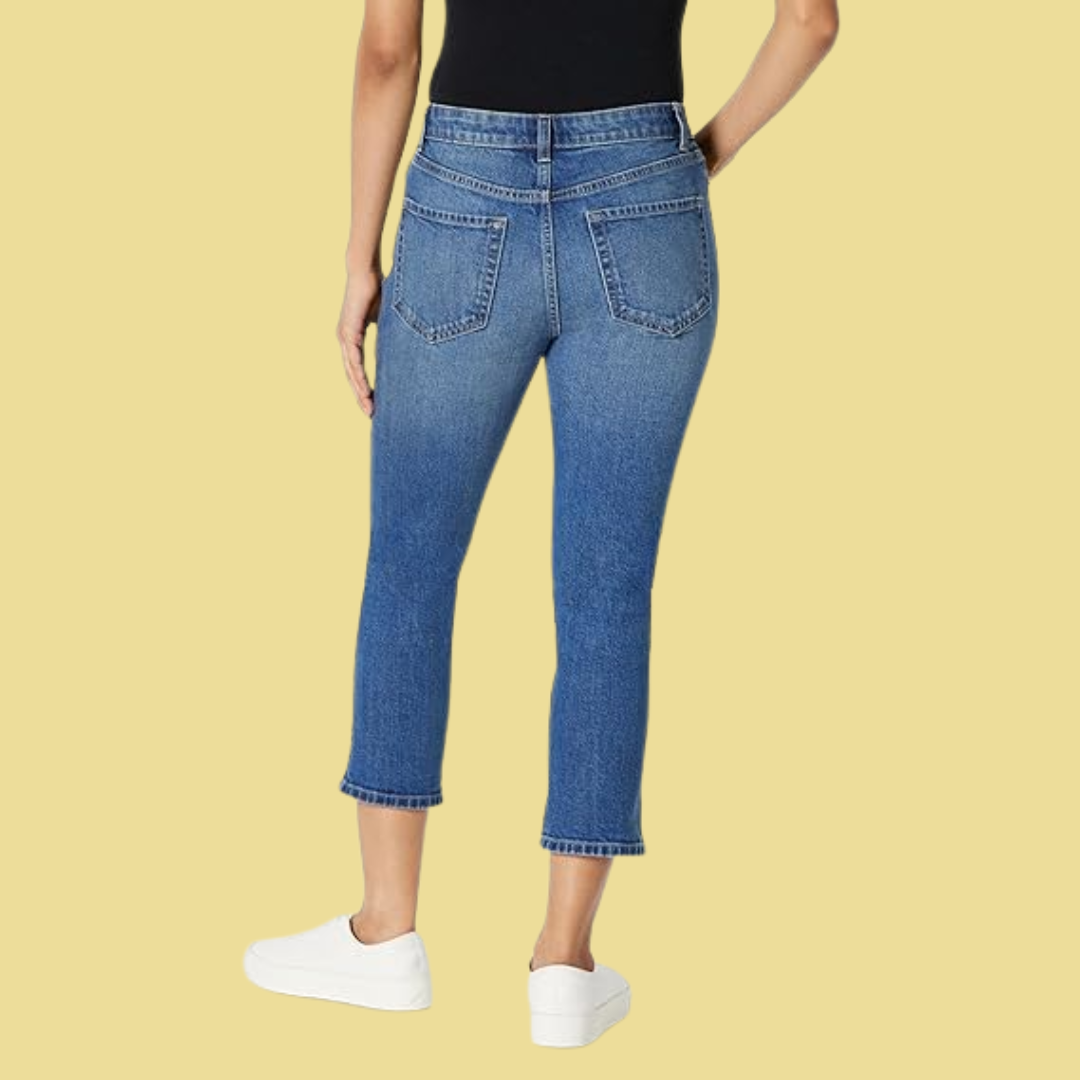 Mila – Schmale 7/8-Jeans in Blau