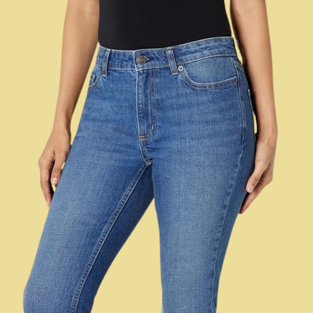Mila – Schmale 7/8-Jeans in Blau