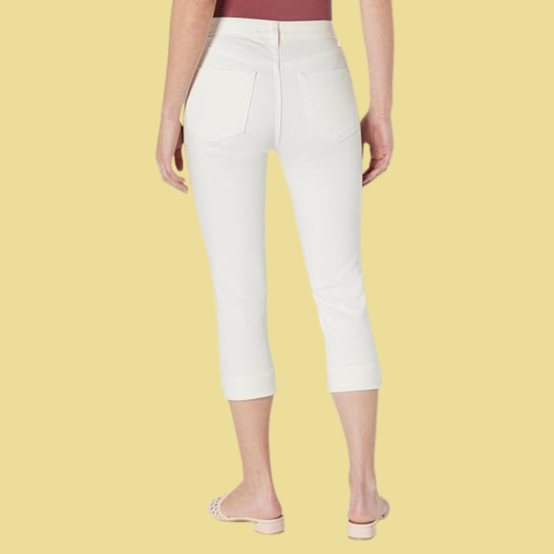 Sophie – Weiße Capri-Jeans