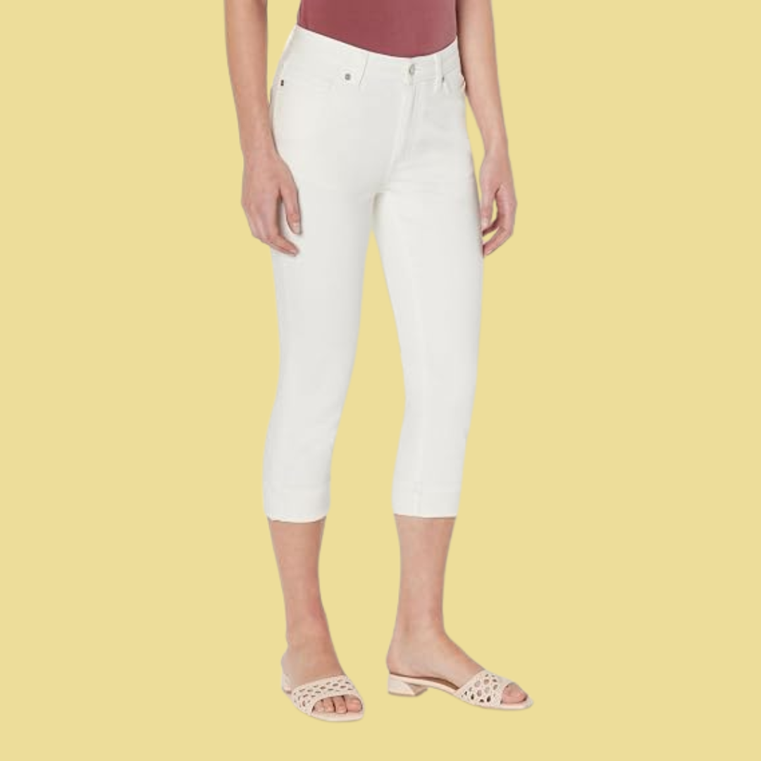 Sophie – Weiße Capri-Jeans