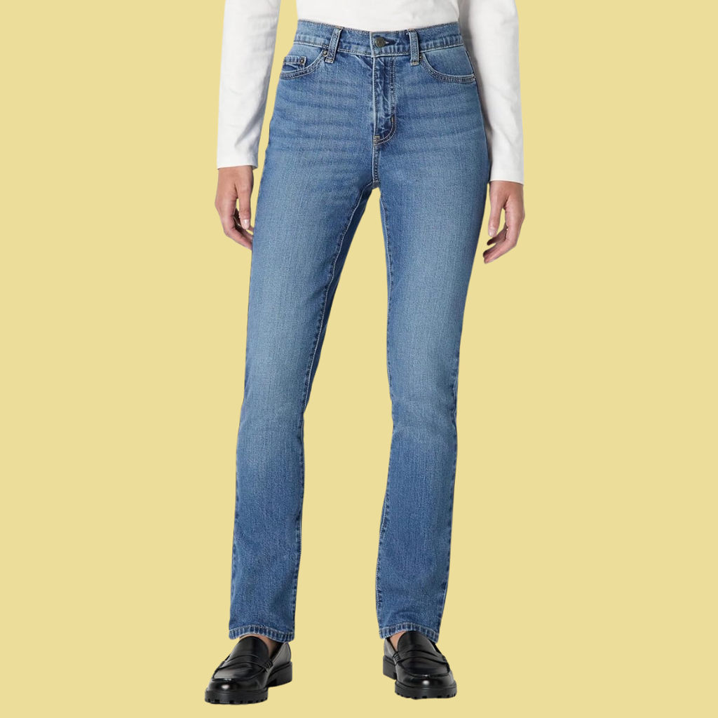 Greta – Gerade Jeans in Hellblau