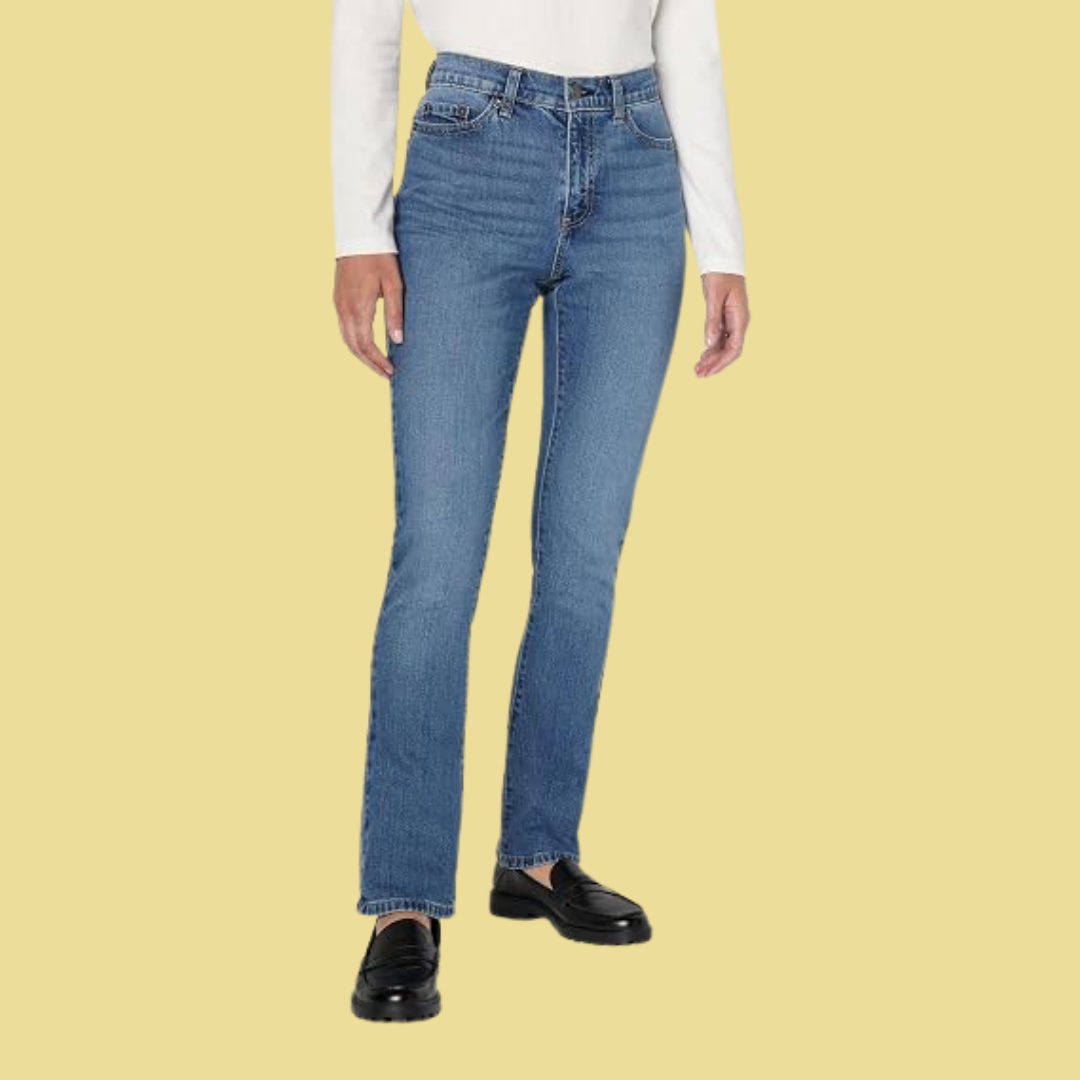 Greta – Gerade Jeans in Hellblau