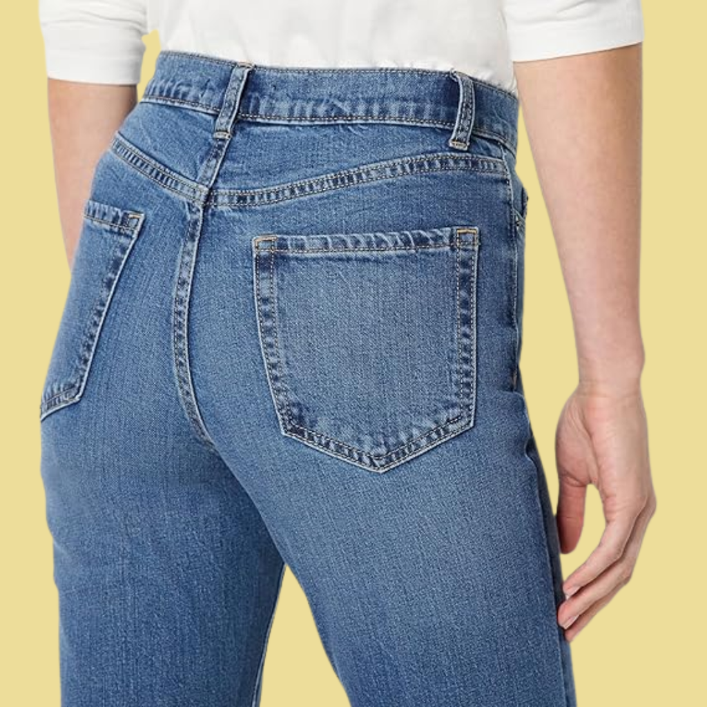 Greta – Gerade Jeans in Hellblau