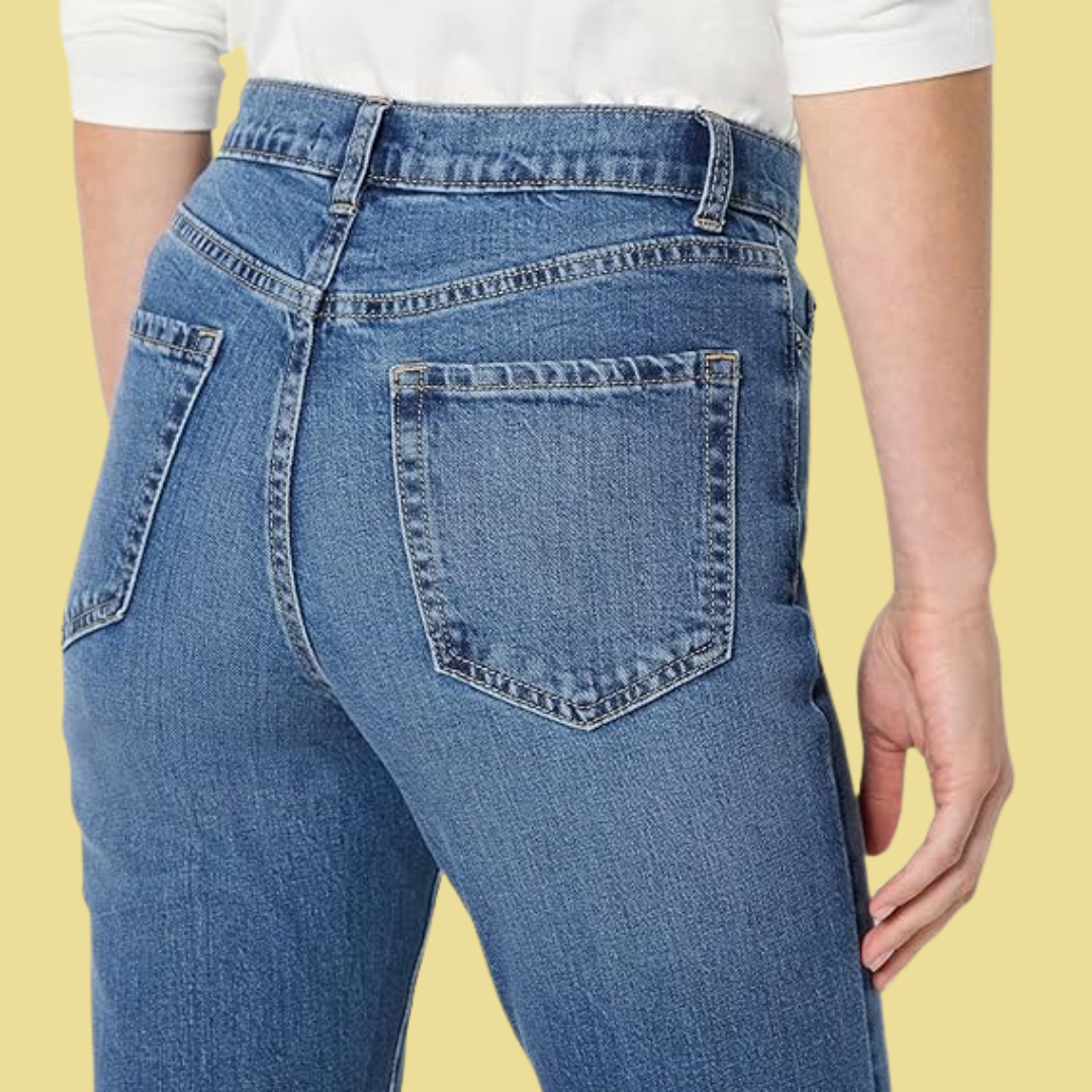 Greta – Gerade Jeans in Hellblau