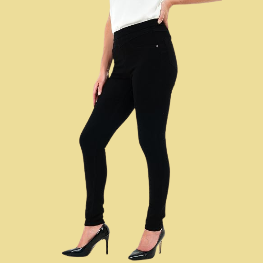 Elisa – Schwarze Stretch-Leggings