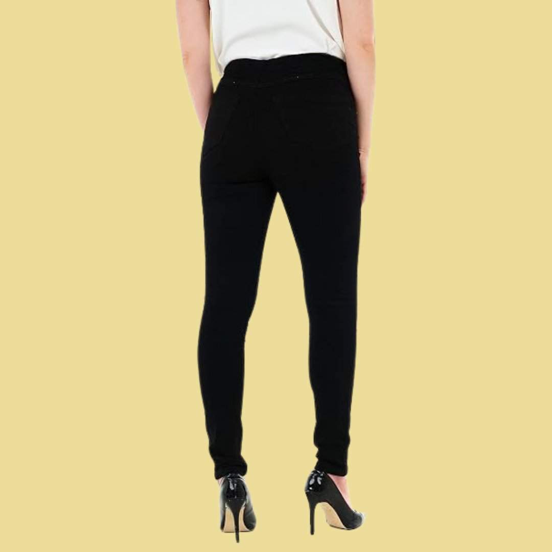 Elisa – Schwarze Stretch-Leggings