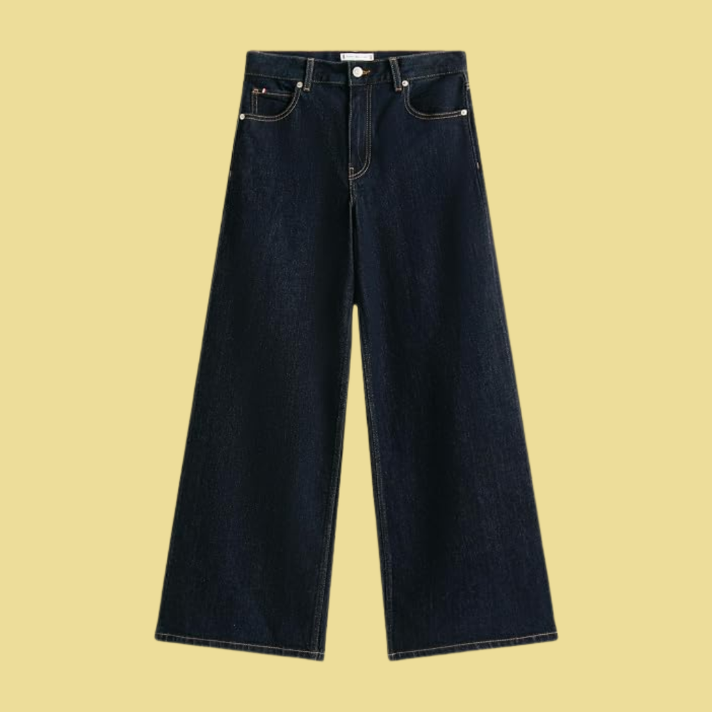 Helena – Weite Jeans in Dunkelblau