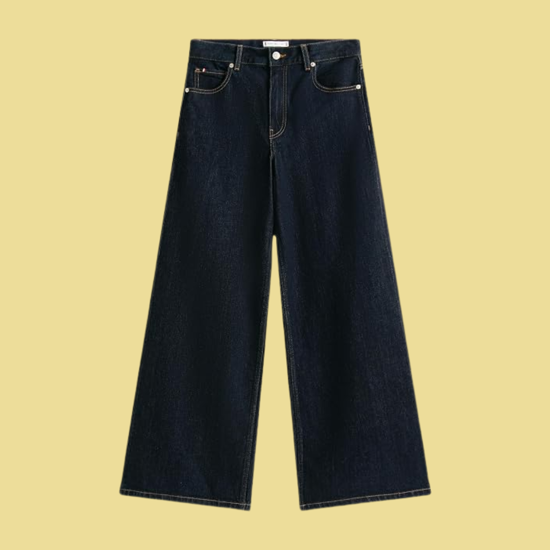Helena – Weite Jeans in Dunkelblau
