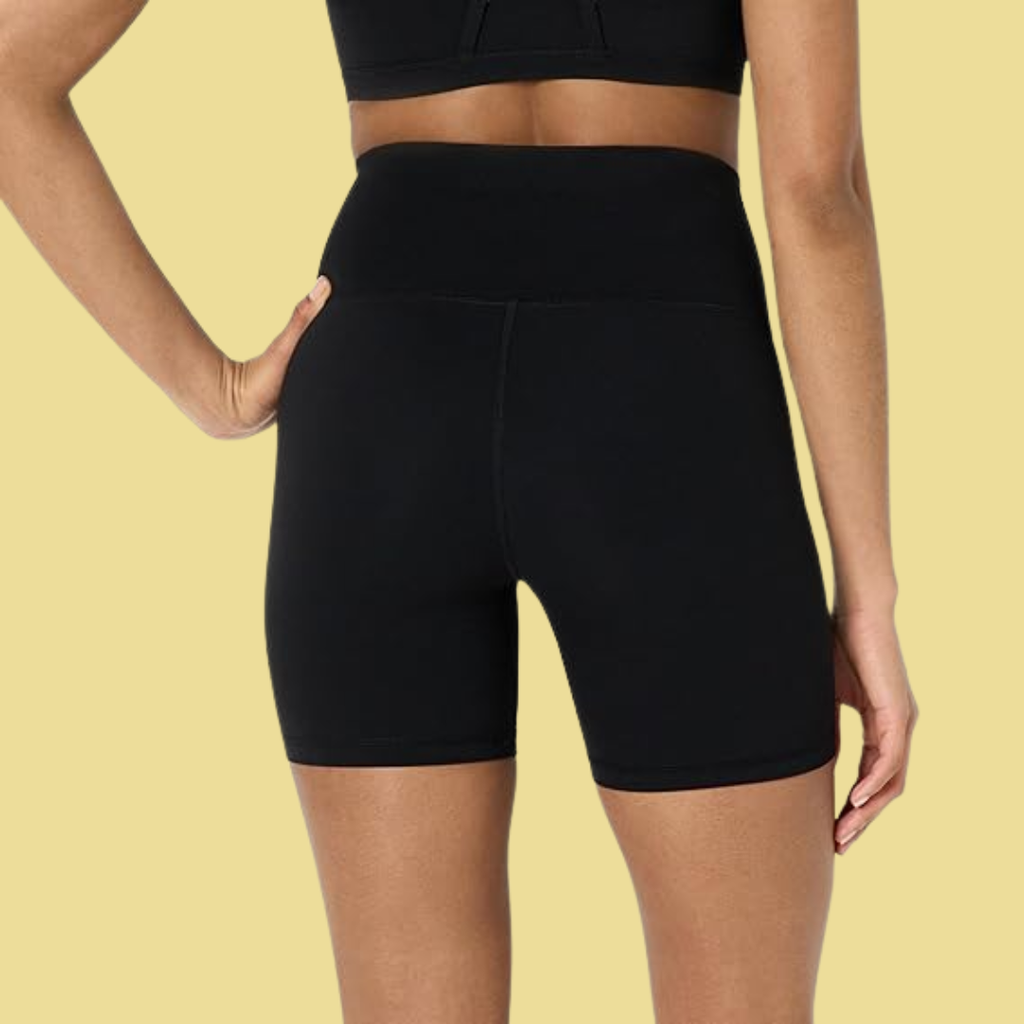 Heidi – Schwarze High-Waist Radlershorts